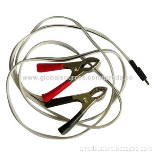 Alligator Clips to DC 5.5mm Cable Assemble, Black, White and Red Colors